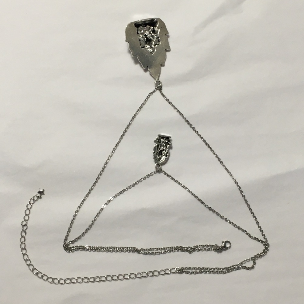 “Lucky Ganesh” Silver Hindu Elephant God Handmade 2-Layer Adjustable Necklace - Picture 11 of 15
